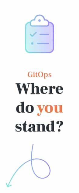 GitOps: Where do you stand? An illustration encouraging developers to assess their GitOps maturity, streamline workflows and enhance software delivery through automation.