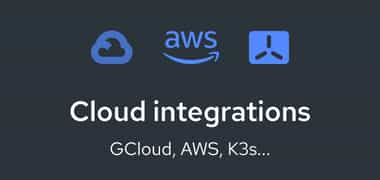 Cloud integrations for secure and stable Kubernetes environments, supporting GCloud, AWS and K3s to enhance scalability, reliability and seamless infrastructure management.