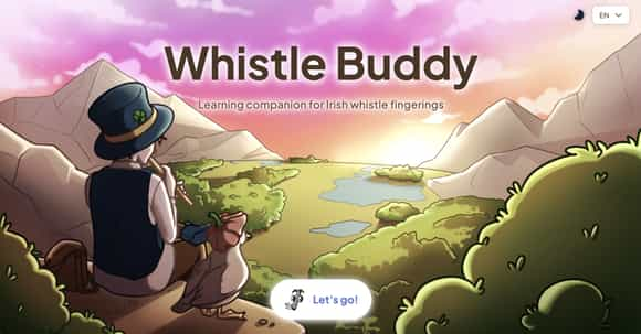 Screenshot of the Whistle Buddy app